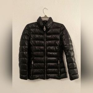 Glossy Black Puffer Jacket